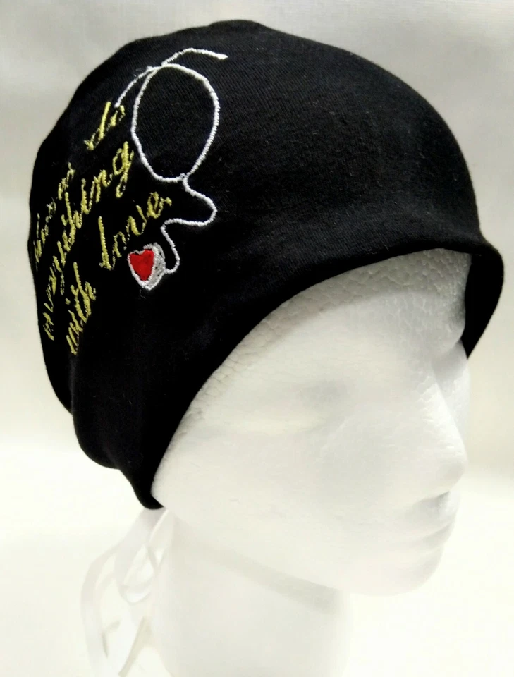 Surgery Nurse Scrub cap Stretch Jersey Scrub Hat +BUTTONS for Nurse Men's Hat - Image 2 of 4