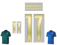 Kit Personalizzazione TUTTI 2020 Maglia ITALIA Puma gold IMMOBILE INSIGNE Italy