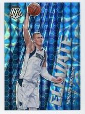2020-21 Panini Mosaic Kristaps Porzingis Elevate Blue Reactive Prizm #7 #13/99