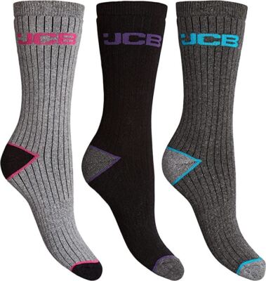 JCB - Damen Outdoor Activity Socken 3er Pack UK 4-7, EUR 37-40 