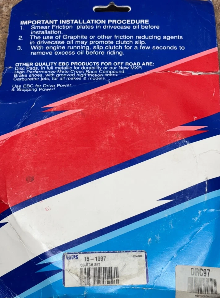 Kit de reconstrução de embreagem EBC Dirt Racer 2000-2001 Yamaha YZ250 YZ 250 discos placas - Imagem 4 de 4