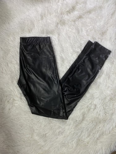 leather leggings guess