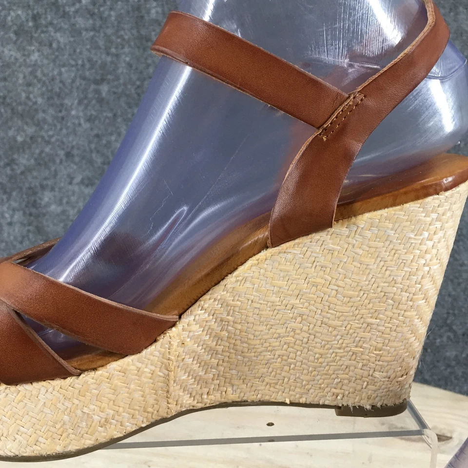 Tacones St Johns Bay para mujer 6,5 M informales con tiras con correa marrón imitación cuero cuña Foto 4 de 4