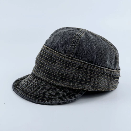 Cappello denim tesa corta regolabile unisex berretto baseball cappello camionista casual estivo - Foto 16 di 16