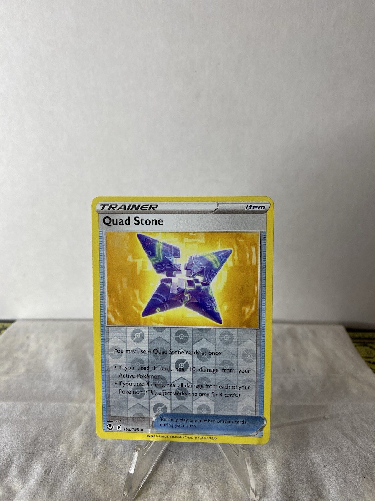 Quad Stone - 163/195   - Reverse Holo - Silver Tempest - Pokemon - NM/M