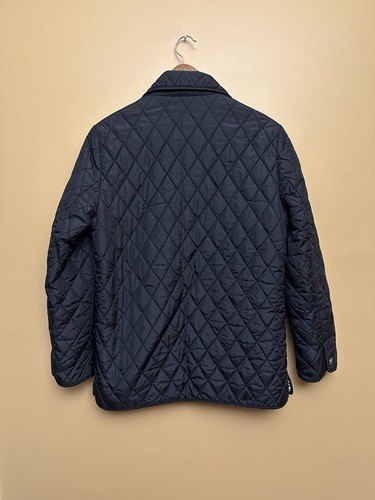 Coach Jacket Womens Medium Signature C Black Diamond Quilted Riding Barn Coat - Picture 9 of 11