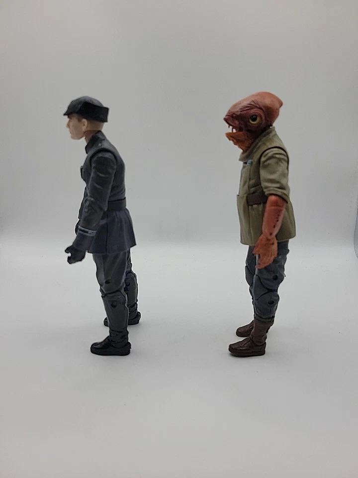 Star Wars Hasbro Serie Negra Paquete de 2 Almirante Ackbar Oficial de Primera Orden Completo Foto 4 de 4