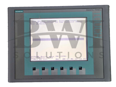 Siemens 6AV6 647-0AB11-3AX0 Simatic Touch 6'' Profinet DC Panel 6AV66470AB113AX0