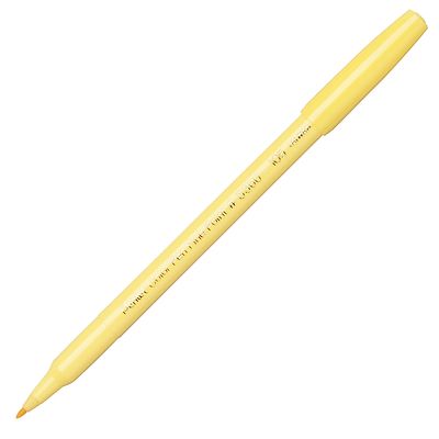 S360-105 Pentel Arts Color Pen Marker, Fine Point, Lemon Yellow Ink, Pack of 1