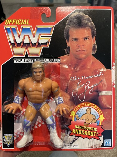 wwf hasbro lex luger red moc MINT!...