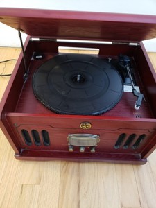 turntable with cd player and speakers