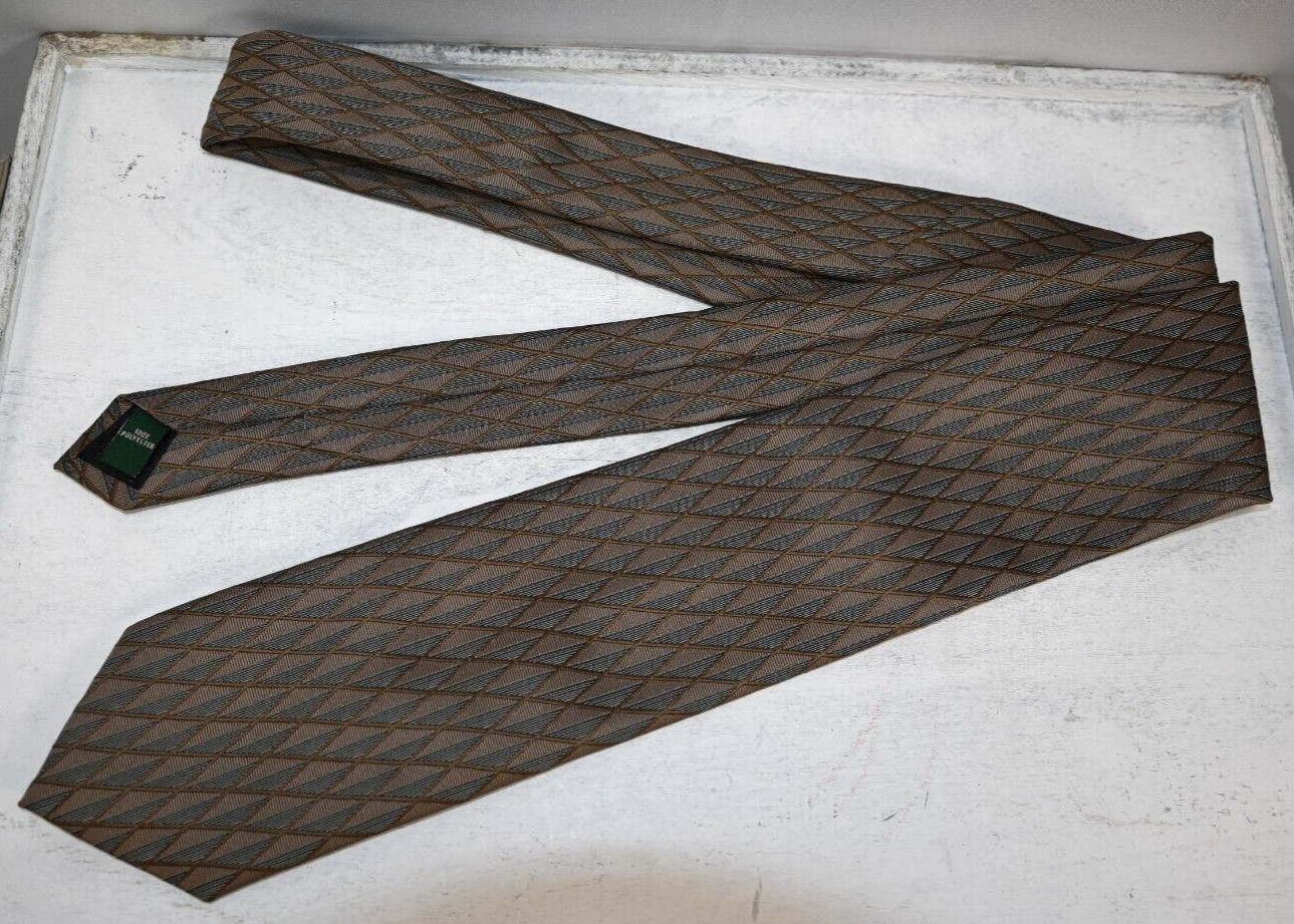 Basic Edition Earth Tones Tie 100% Polyester RN#5… - image 1