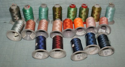 Arc Embroidery Thread Blues Greens Orange Pink Gray + New Fast Shipping