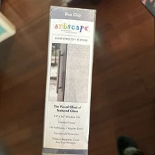 Artscape BLUE CHIP WINDOW FILM  24" x36" Textured Glass Effect Static Cling Roll