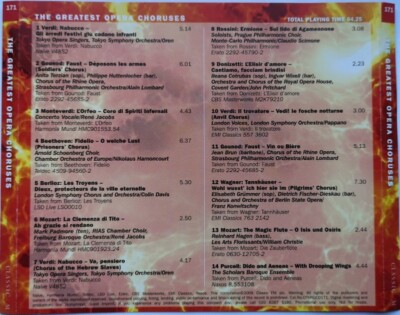 (41) Classic FM -' Greatest Opera Choruses'- Verdi/Mozart/Beethoven/Gounod- New