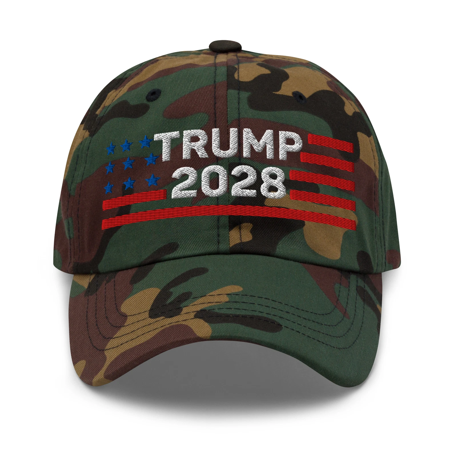 Trump 2028 Embroidered Baseball Cap Camo Hat MAGA Hat Make America Great Again