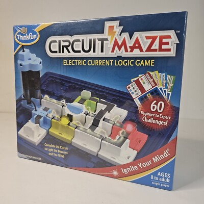 ThinkFun Circuit Maze Electric Current Brain Game STEM Toy for Boys & Girl NEW 