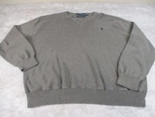 Ralph Lauren Sweater Mens XL Heather Green Pullover Sweatshirt Vintage Classic