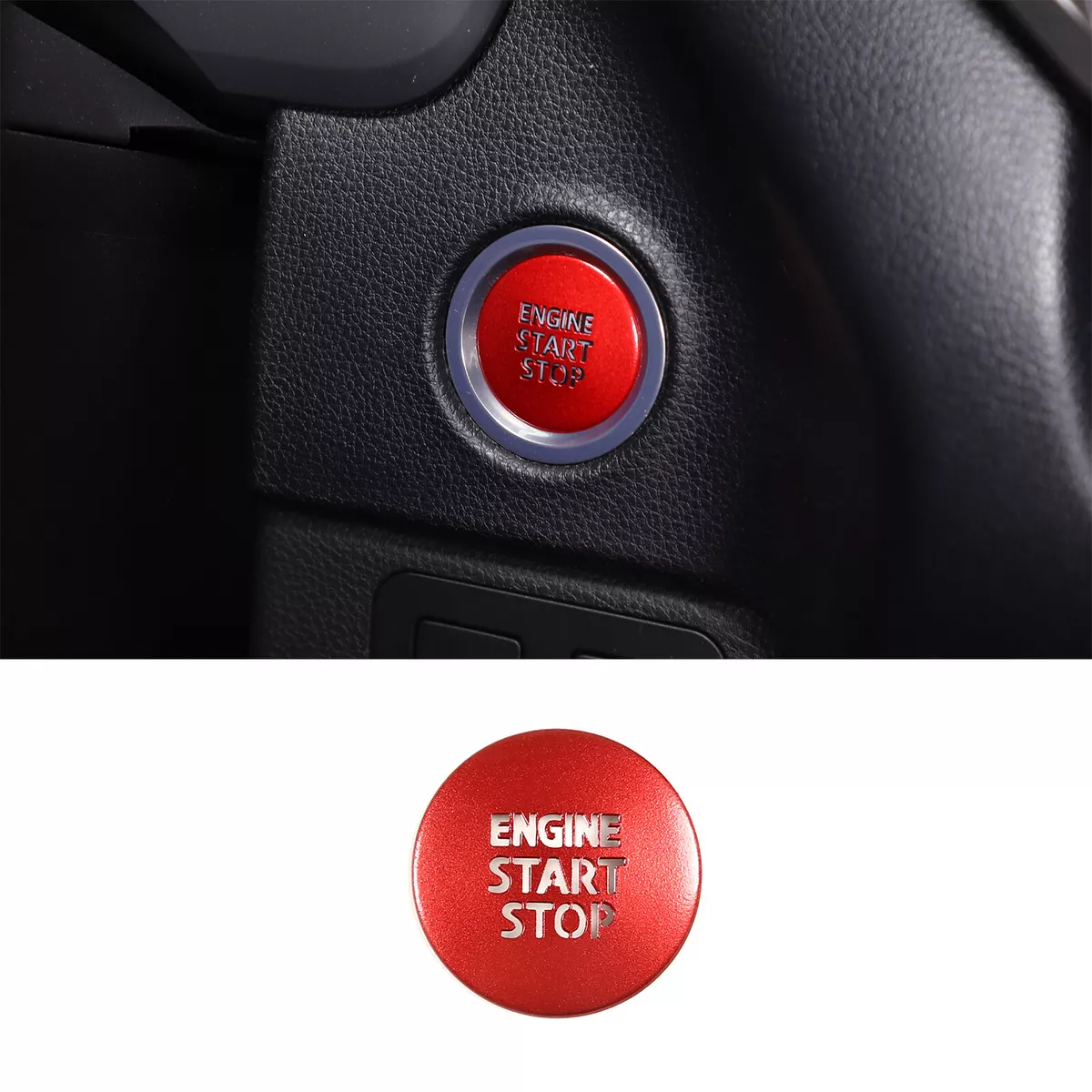 Red Engine Start Push Button Switch Cover Trim For Toyota Tundra