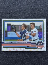 2023 Panini Stars & Stripes USA Baseball #97 Collegiate National Team White
