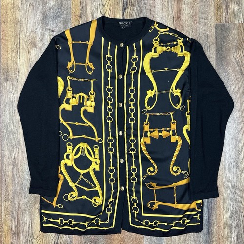 Women‘s Gucci silk cardigan vintage tom ford (M) Made in Italy Gold - Bild 8 von 9
