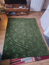 Vintage Velvet Curtains, Forest dark Green -  67" W x 87 " L 