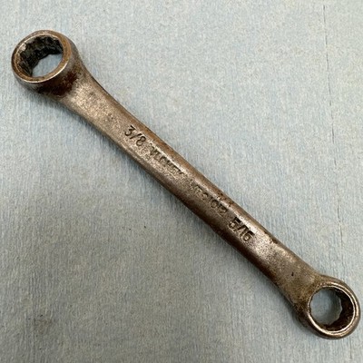 Vintage VLCHEK Tools WBC1012 Box End Wrench 3/8'' x 5/16'' Alloy Made in USA Tool