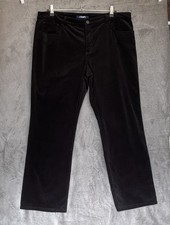 CHAPS Corduroy Trousers Women’s  Black Fine-Wale Classic cords W38 L29 size 16