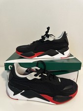 Size 13 Puma RS-X Road Mens Sneakers Black/Red 386885 01
