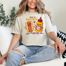 Youre The Mustard To My Womens Ring-Spun T-Shirt Foodie Love Gift For Her