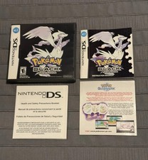 Authentic Nintendo DS Pok mon Black Original Game Case Manuals Inserts Only