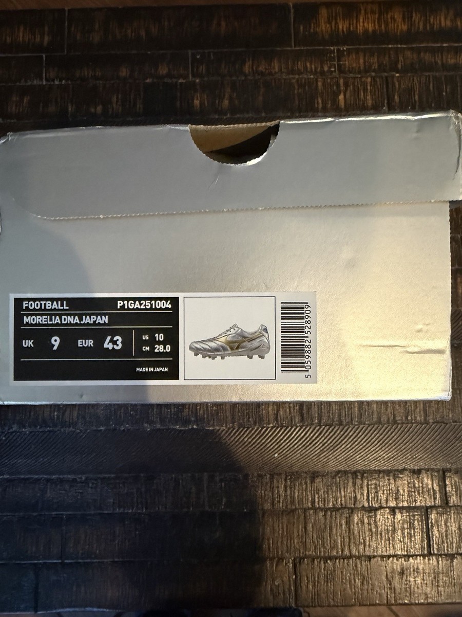 MIZUNO MORELIA DNA PACKAGE SILVER MADE IN JAPAN US SIZE 10 | eBay