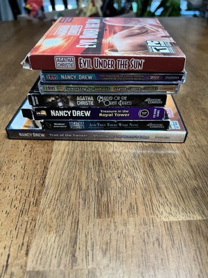 Lot of 7: Nancy Drew, Agatha Christy PC Computer Games Mystery +UNTESTED+