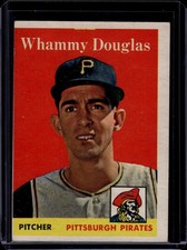 1958 Topps Baseball #306 Whammy Douglas, Vg/Ex, Pittsburgh Pirates