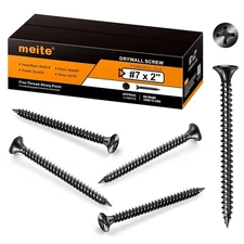 25 LBS Drywall Screws, Fine Thread Wood Screws for Drywall Black Phosphate