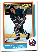 1986-87 O-Pee-Chee Duane Sutter New York Islanders #39 .
