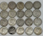 Lot of 20 Roosevelt 90% Silver Dimes Pre 65 Various Years