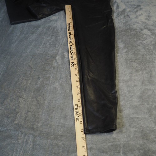 NWT SPANXshape™ Faux Leather Leggings Black Sz 2X Petite Smoothing Slimming - Picture 7 of 12
