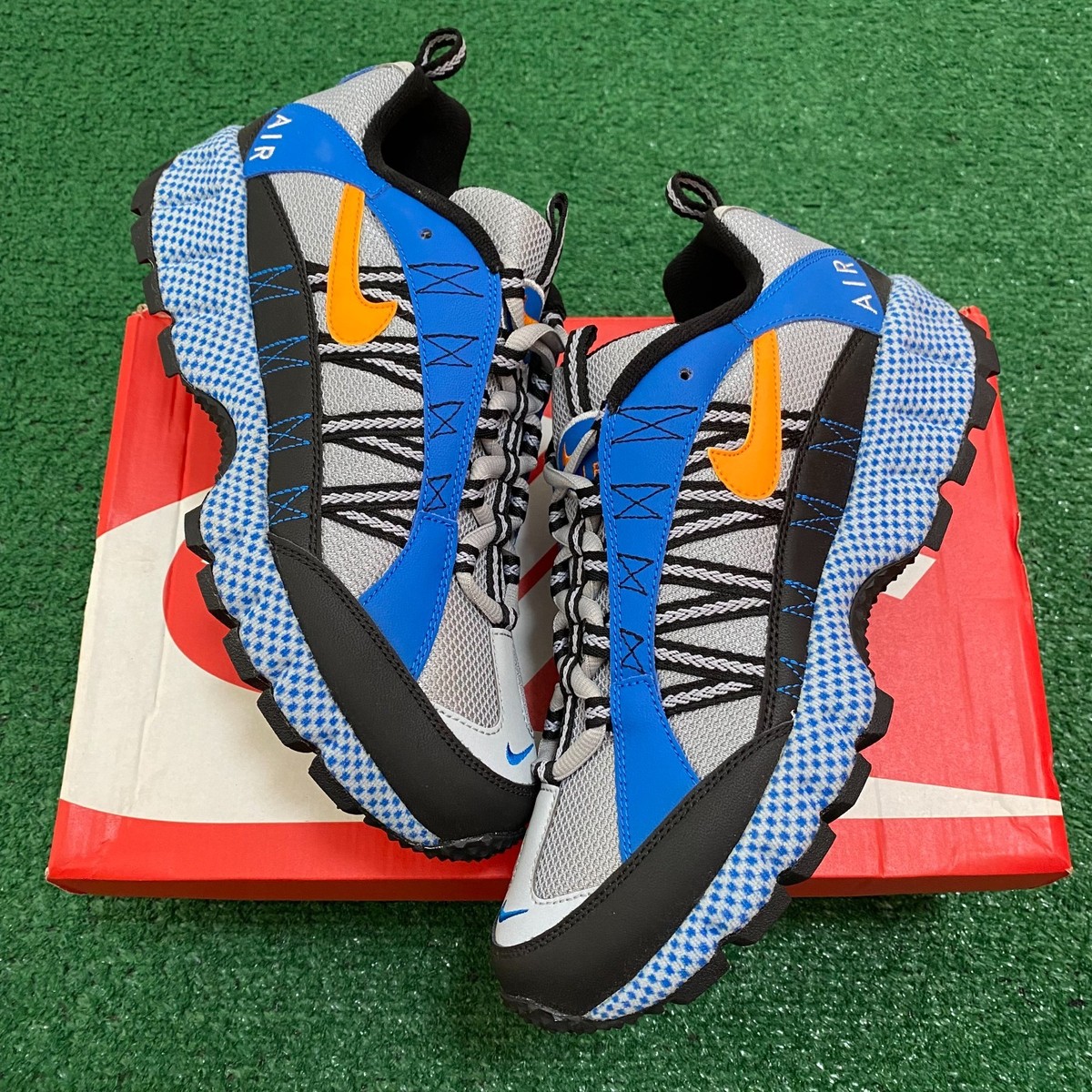 Size 10.5 - Nike Air Humara 17 Silver Blue Spark Sneakers AO3297