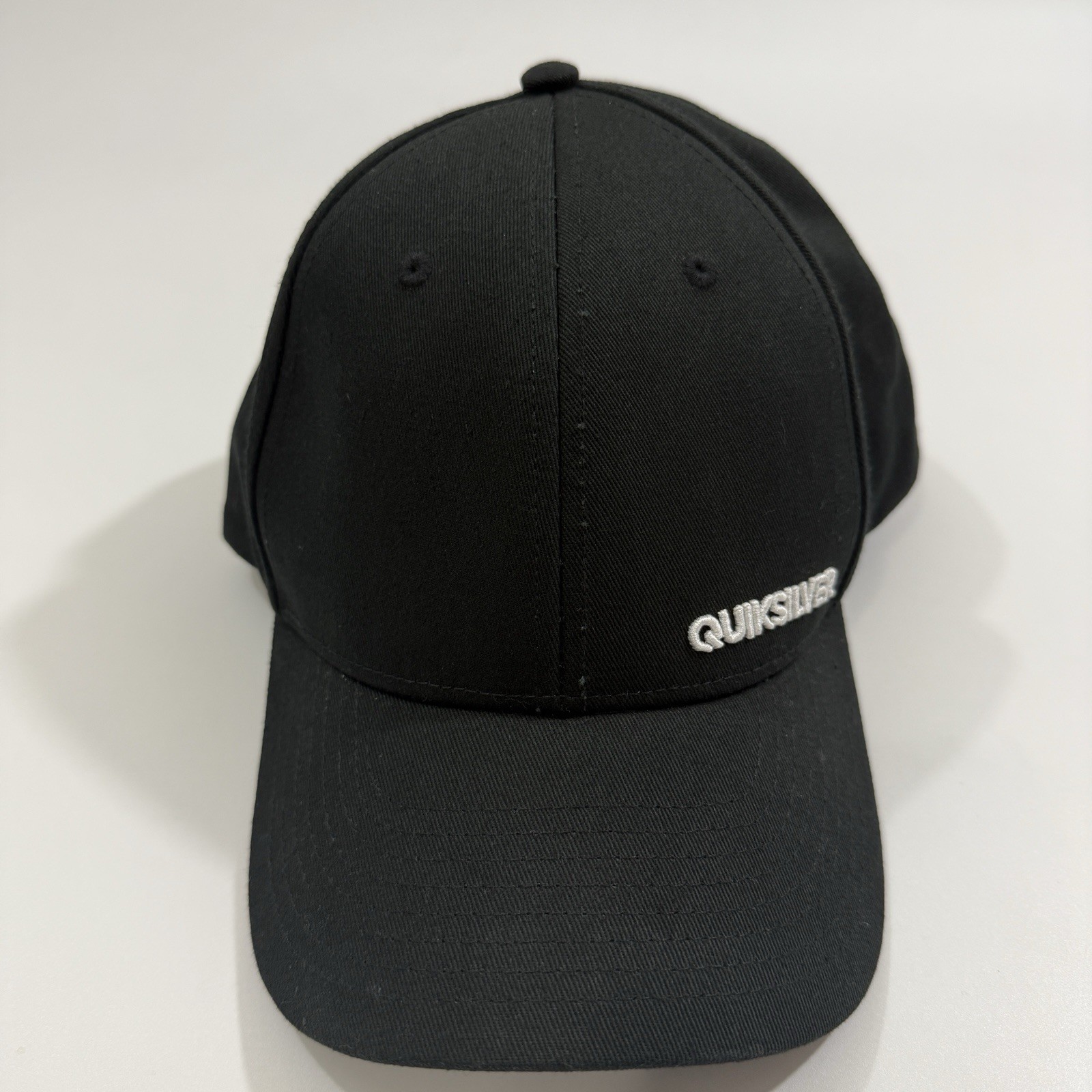 Quiksilver Solid Black Logo Wording Baseball Hat … - image 3