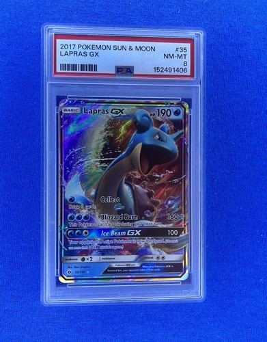 Lapras-GX graded PSA 8 for sale on eBay
