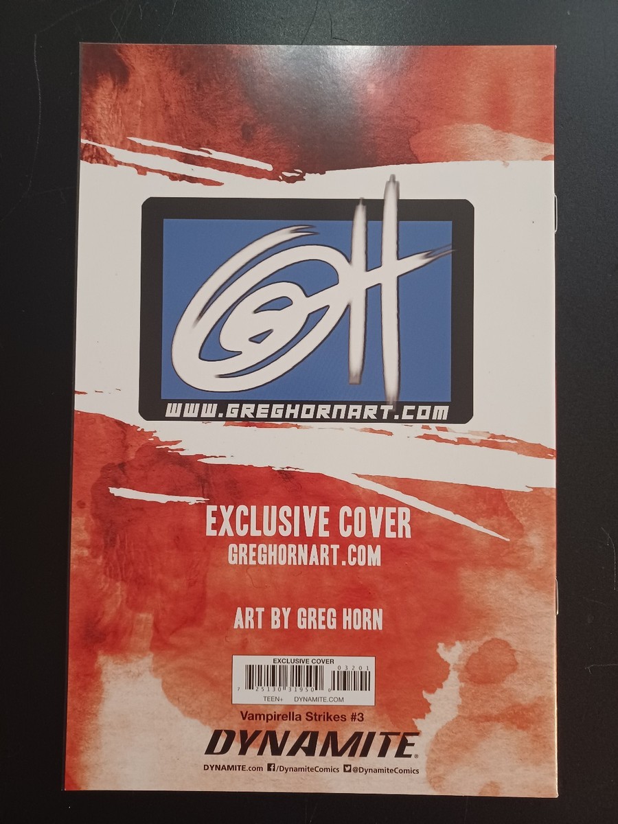 VAMPIRELLA STRIKES #3 variant signed by Greg Horn | eBay