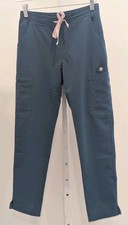 FIGS Technical Collection Caribbean Blue Drawstring Cargo Scrub Pants XXS/P
