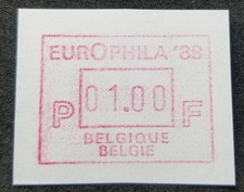 *FREE SHIP Belgium 1988 ATM (Frama Machine Label stamp) MNH *EUROPHILA  88
