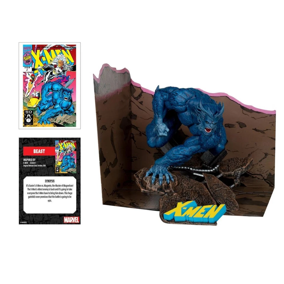 McFarlane Toys Marvel Beast (X-Men No. 1) Figura de acción escala 1:10 Foto 3 de 4