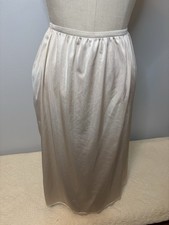 Cabernet Vintage Beige Half Slip Nylon Lace Trim Size Medium