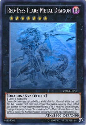 Yugioh! MP Red-Eyes Flare Metal Dragon - CORE-EN054 - Ghost Rare - Unlimited Edi