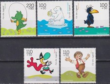 Mint  stamps  For Youth, Cartoon Characters  1999 from Germany   avdpz