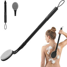 Back Scrubber for Shower,25" Long Handle Shower Brush for Body