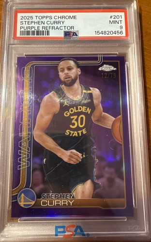 2025-26 Topps Chrome - Stephen Curry #201 Purple Refractor /75